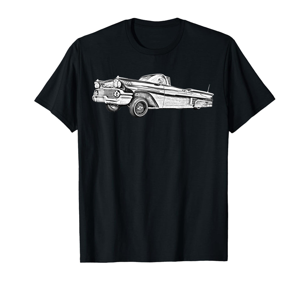 58 Impala Lowrider Cruise Car T-Shirt - Minimalist Print Men Women - T-Shirt, Sweatshirt, Hoodie