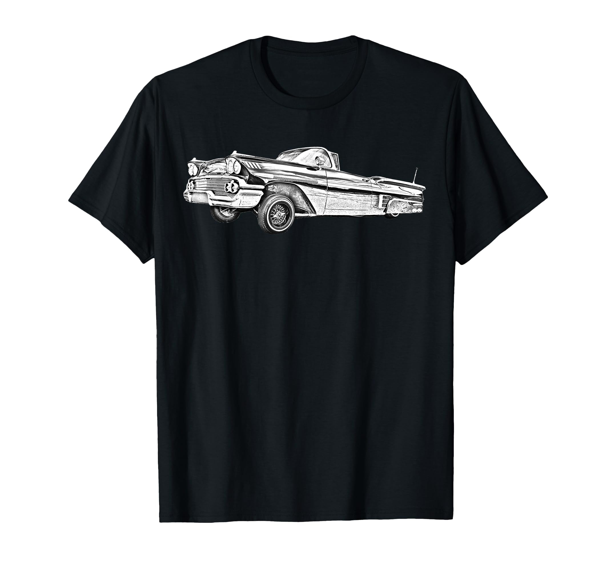 58 Impala Lowrider Cruise Car T-Shirt - Minimalist Print Men Women - T-Shirt, Sweatshirt, Hoodie