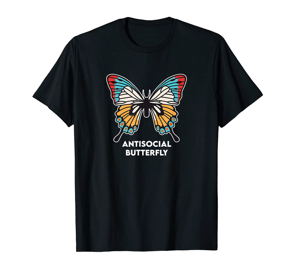 Antisocial Butterfly T-Shirt - Custom Art Print Men Women - T-Shirt, Sweatshirt, Hoodie