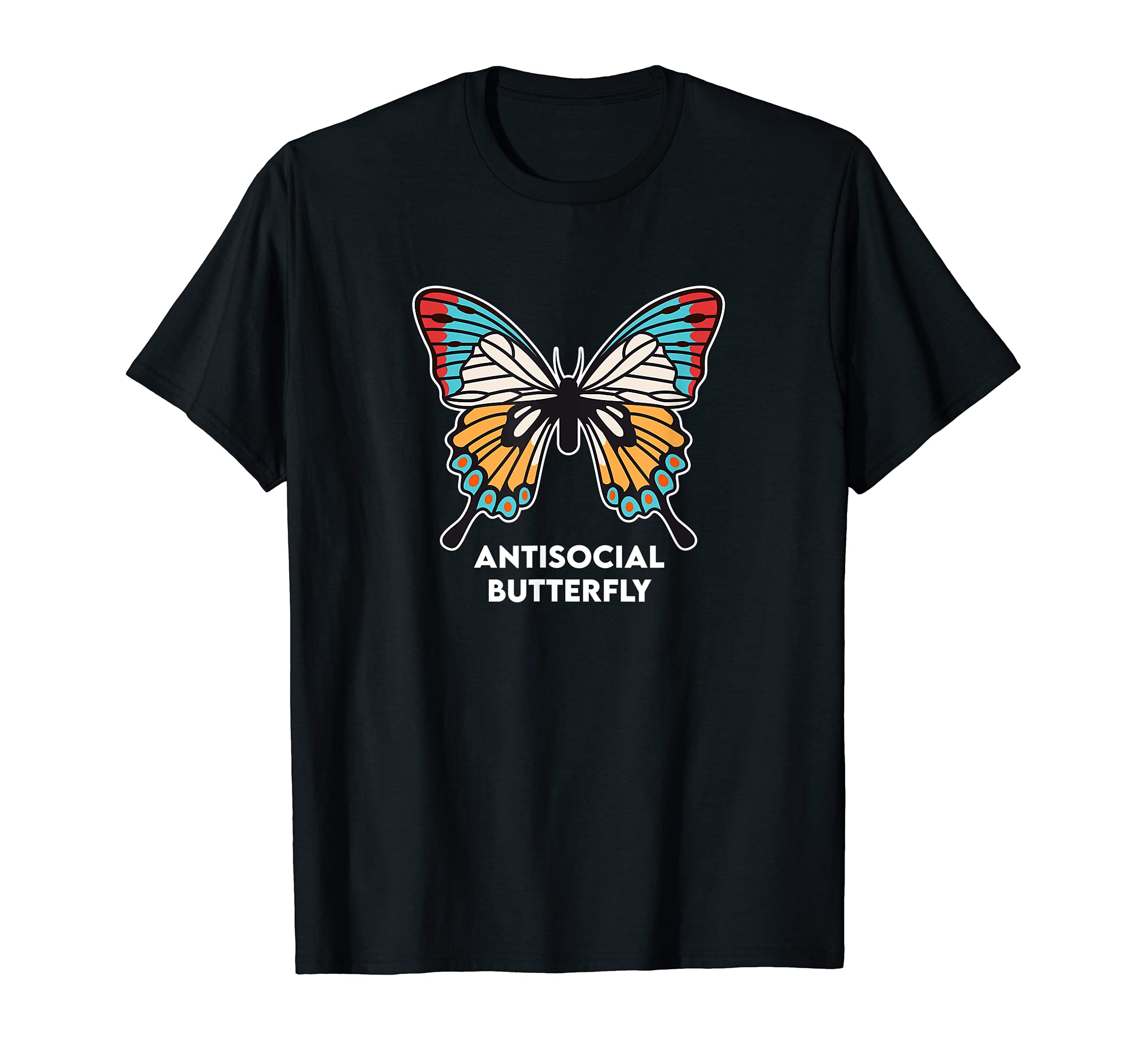 Antisocial Butterfly T-Shirt - Custom Art Print Men Women - T-Shirt, Sweatshirt, Hoodie