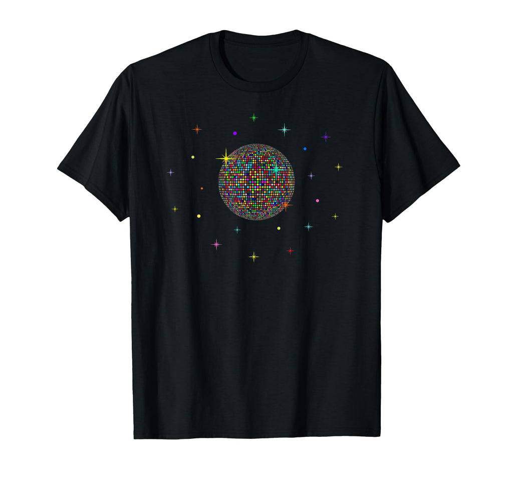 Disco Ball Colorful 70S 80S Rainbow T-Shirt - Novelty Apparel for Adults - T-Shirt, Sweatshirt, Hoodie
