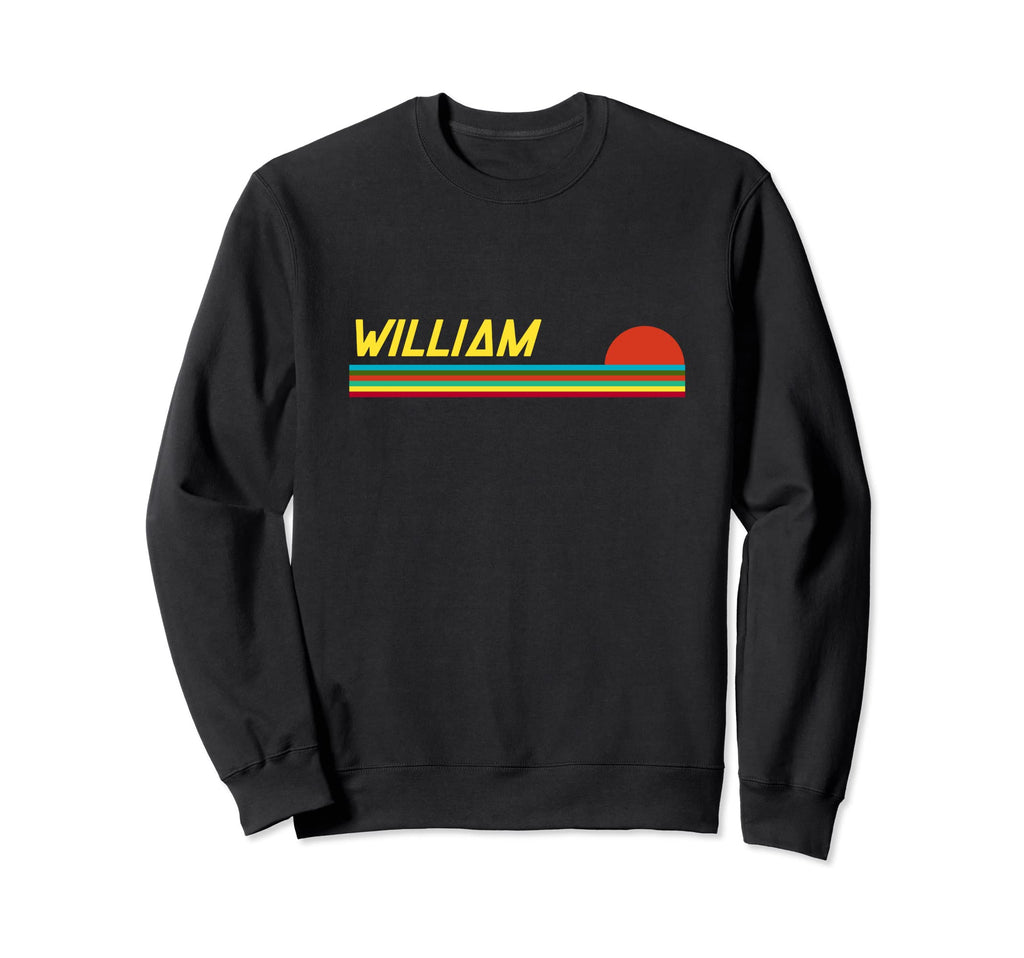 William First Name Logo Sunset Sweatshirt - Graphic Print for Adults - T-Shirt, Sweatshirt, Hoodie