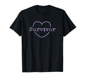 Survivor Semicolon Suicide Prevention T-Shirt - Graphic Print Unisex - T-Shirt, Sweatshirt, Hoodie