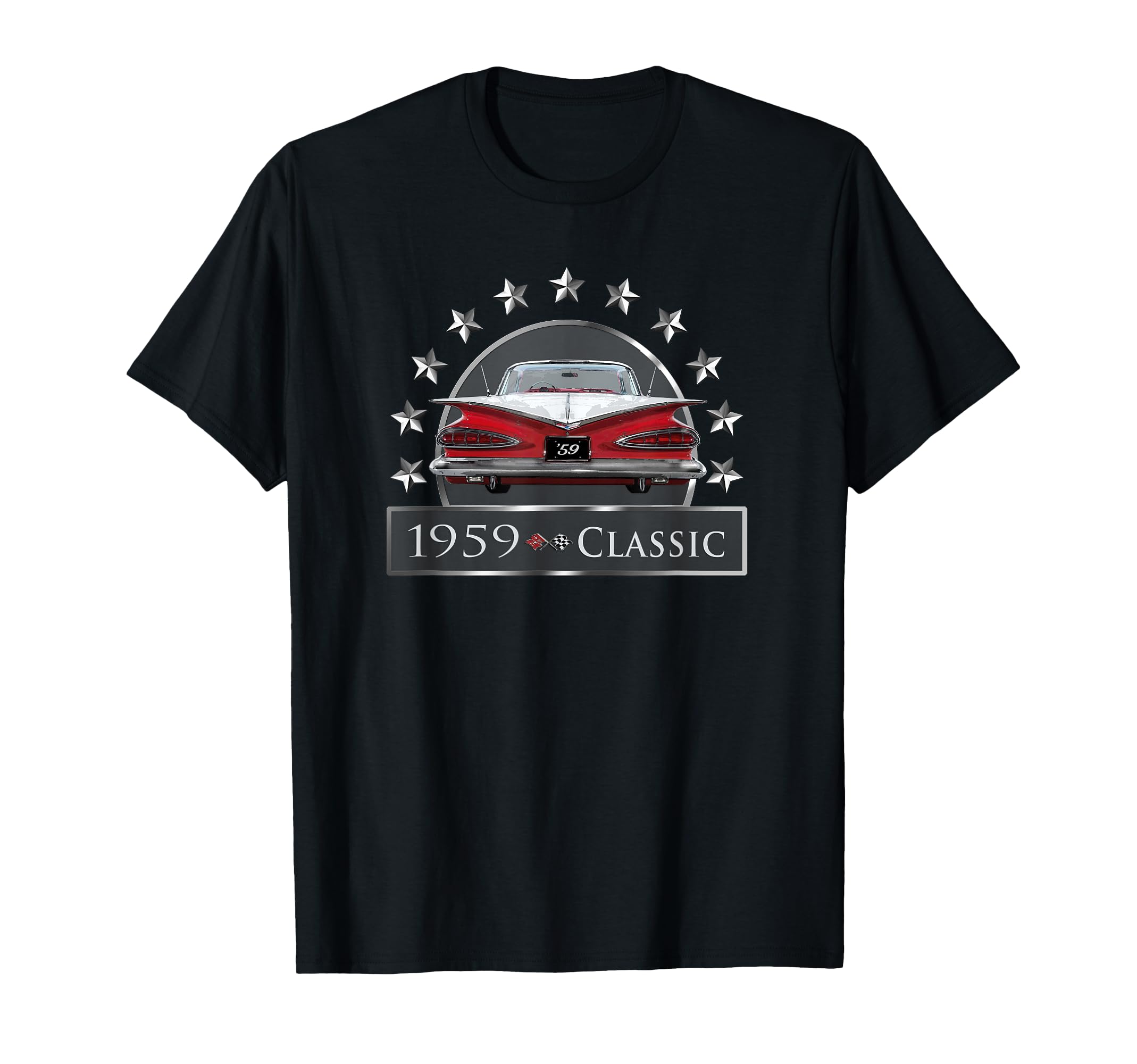 1959 2 Tone American Car Customized T-Shirt - Graphic Print for Adults - T-Shirt, Sweatshirt, Hoodie