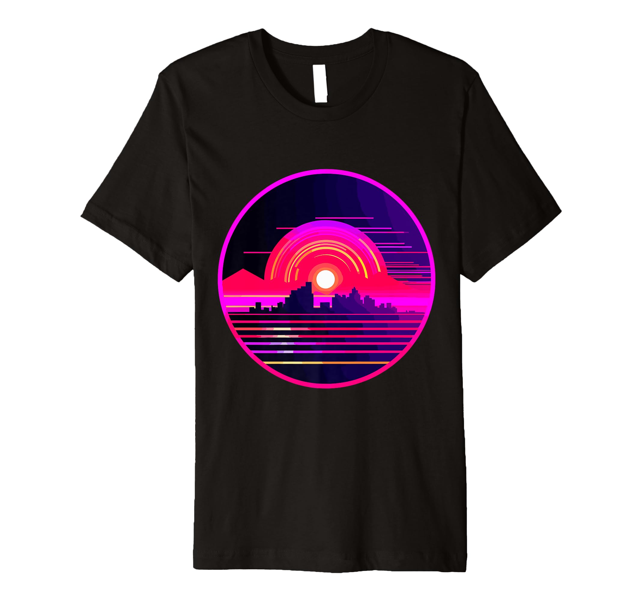 Vinyl Record Vaporwave Music T-Shirt - Graphic Print Men Women - T-Shirt, Sweatshirt, Hoodie