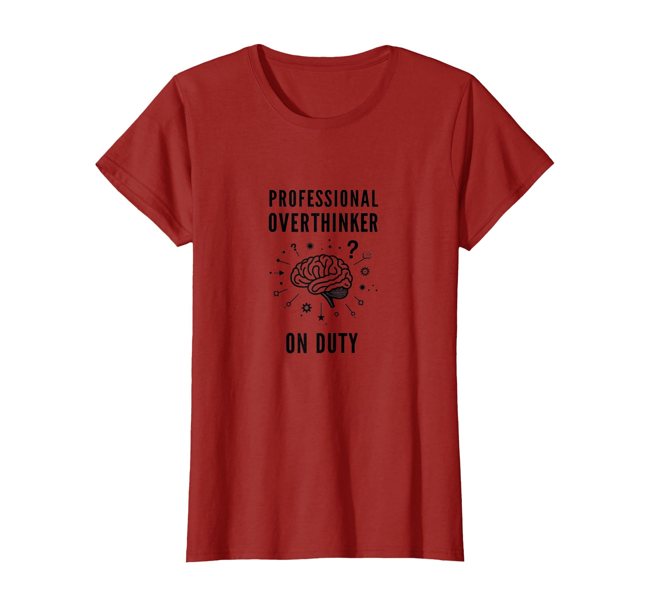Professional Overthinker Duty Funny T-Shirt - Aesthetic Graphic for Adults - T-Shirt, Sweatshirt, Hoodie