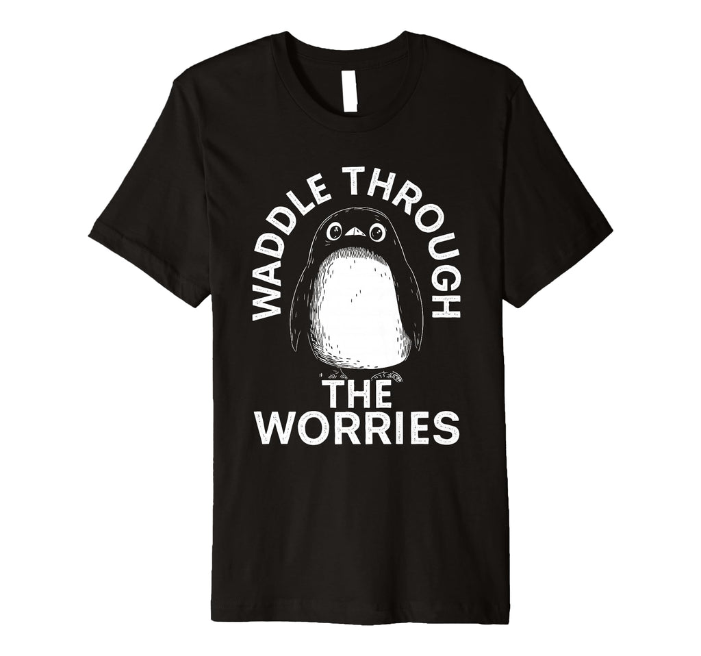 Penguin Overthinkers And Anxious Minds T-Shirt - Unique Graphic Unisex - T-Shirt, Sweatshirt, Hoodie