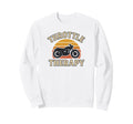 Throttle Therapy Motorcycle Sweatshirt - Fun Novelty Design for Adults - T-Shirt, Sweatshirt, Hoodie
