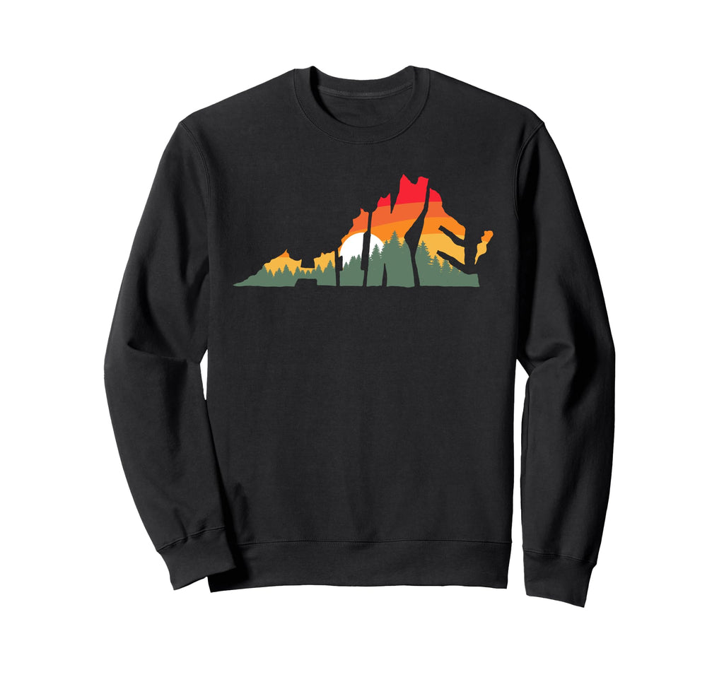 Hike Virginia Outdoor Hiking Sweatshirt - Fun Novelty Design for Adults - T-Shirt, Sweatshirt, Hoodie