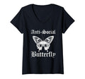 Womens Funny Anti Social Butterfly T-Shirt - Trendy Graphic Unisex - T-Shirt, Sweatshirt, Hoodie