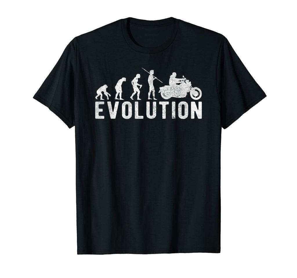 Custom Motorcycle Biker Evolution Funny T-Shirt - Trendy Graphic Unisex - T-Shirt, Sweatshirt, Hoodie