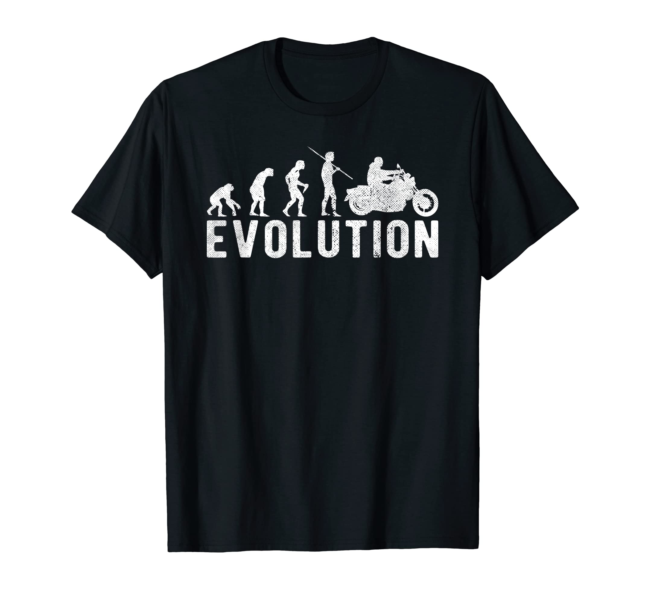 Custom Motorcycle Biker Evolution Funny T-Shirt - Trendy Graphic Unisex - T-Shirt, Sweatshirt, Hoodie