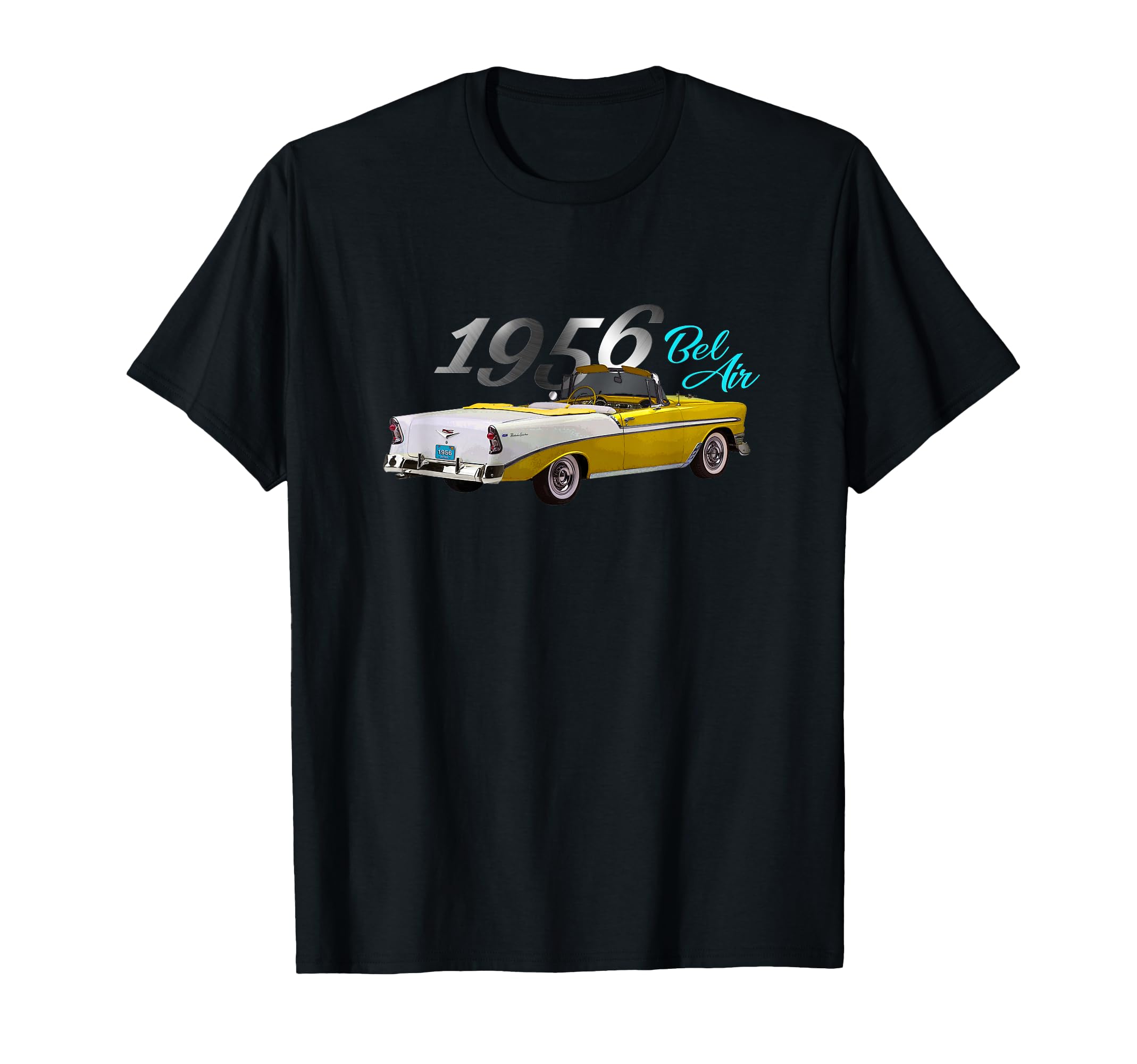 1956 Bel Air Convertible American Tri T-Shirt - Novelty Apparel for Adults - T-Shirt, Sweatshirt, Hoodie