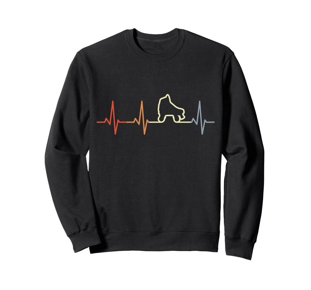 Roller Skates Heartline Roller Sweatshirt - Trendy Graphic Men Women - T-Shirt, Sweatshirt, Hoodie