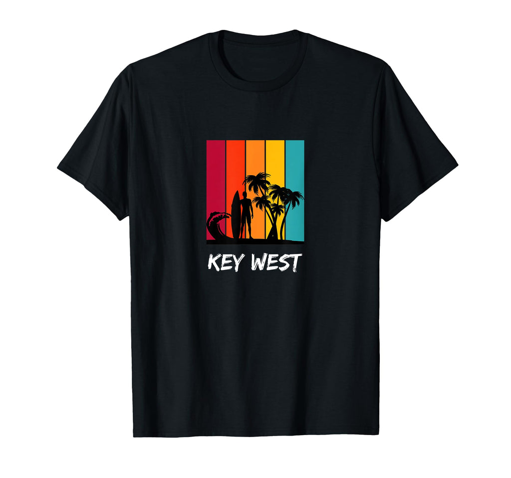 Key West Holiday Vacation Souvenir Surfing T-Shirt - Graphic Print Unisex - T-Shirt, Sweatshirt, Hoodie