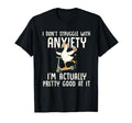 Funny Anxiety Therapy Mental Health T-Shirt - Minimalist Print for Adults - T-Shirt, Sweatshirt, Hoodie