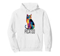 Feline Picatso Cat Cubism Kitty Art Hoodie - Minimalist Print Unisex - T-Shirt, Sweatshirt, Hoodie