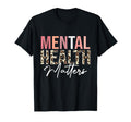 Mental Health Matters Leopard Human T-Shirt - Aesthetic Graphic Men Women - T-Shirt, Sweatshirt, Hoodie