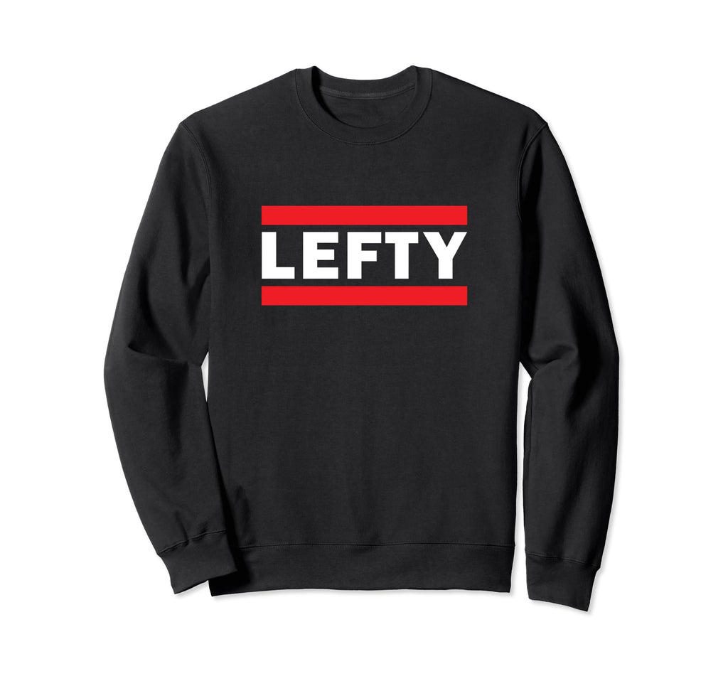 Baseball Softball Lefty Left Sweatshirt - Minimalist Print Men Women - T-Shirt, Sweatshirt, Hoodie