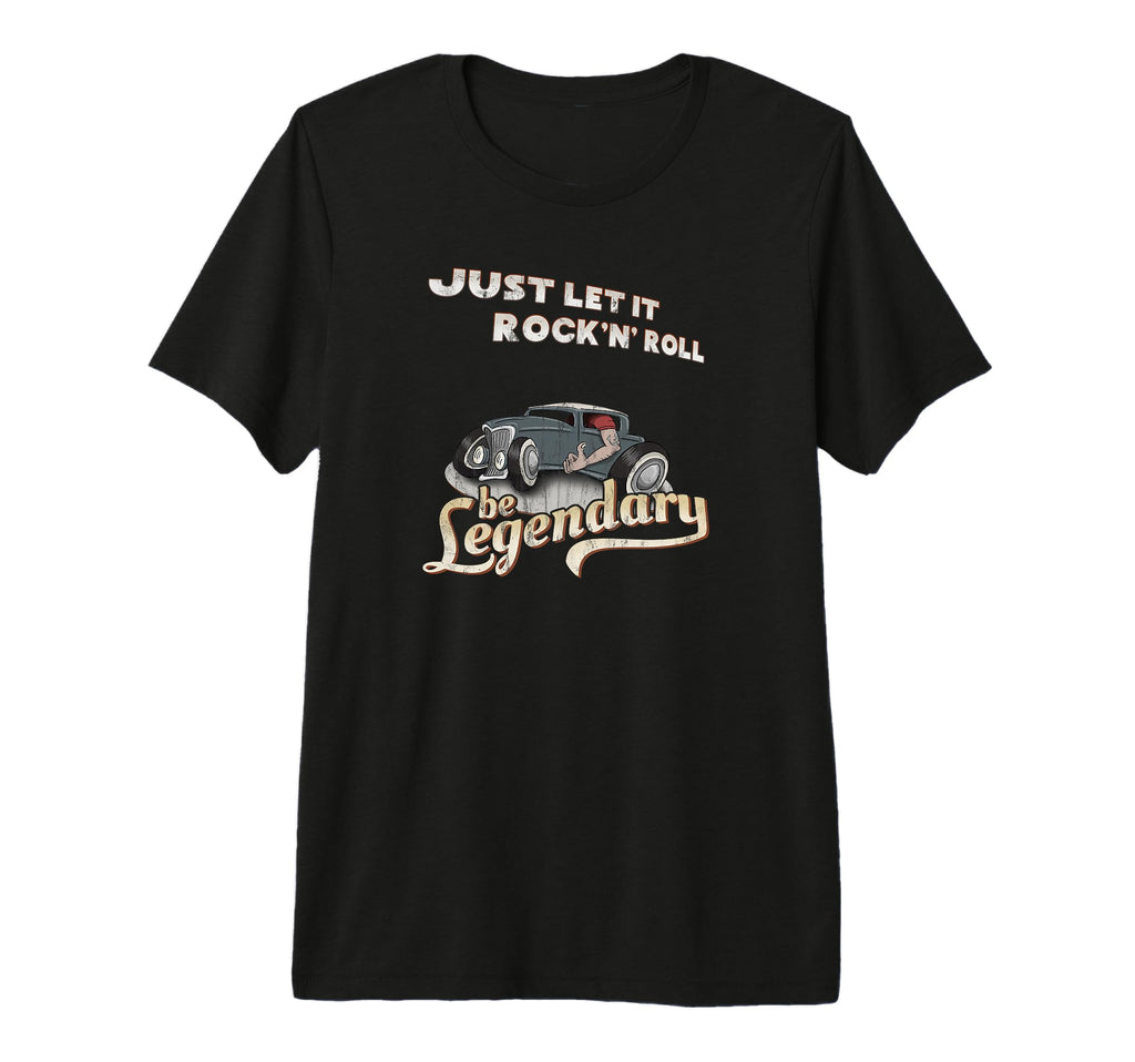 Lets Rock And Roll Hot Rod T-Shirt - Casual Everyday Wear Men Women - T-Shirt, Sweatshirt, Hoodie