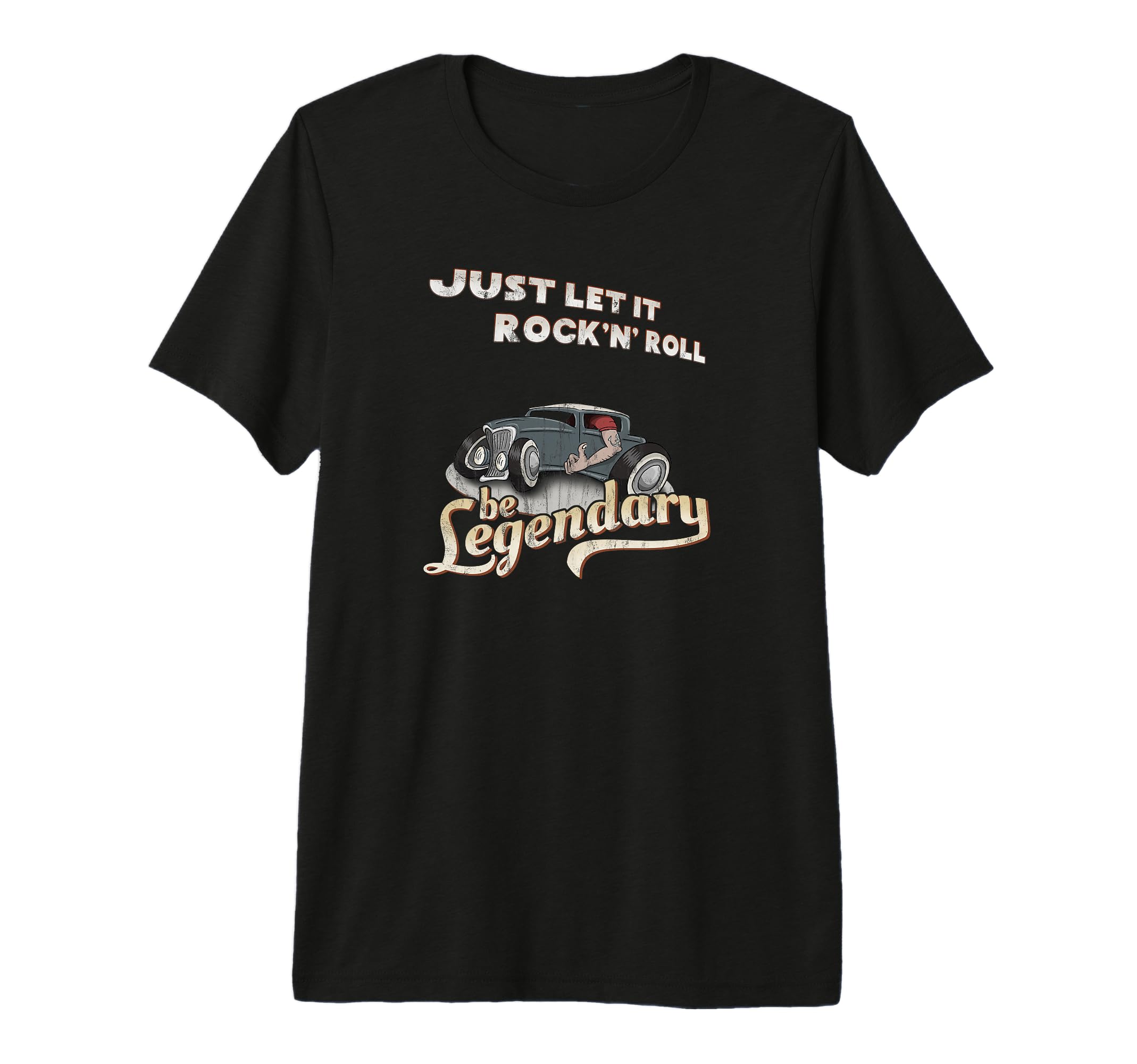 Lets Rock And Roll Hot Rod T-Shirt - Casual Everyday Wear Men Women - T-Shirt, Sweatshirt, Hoodie