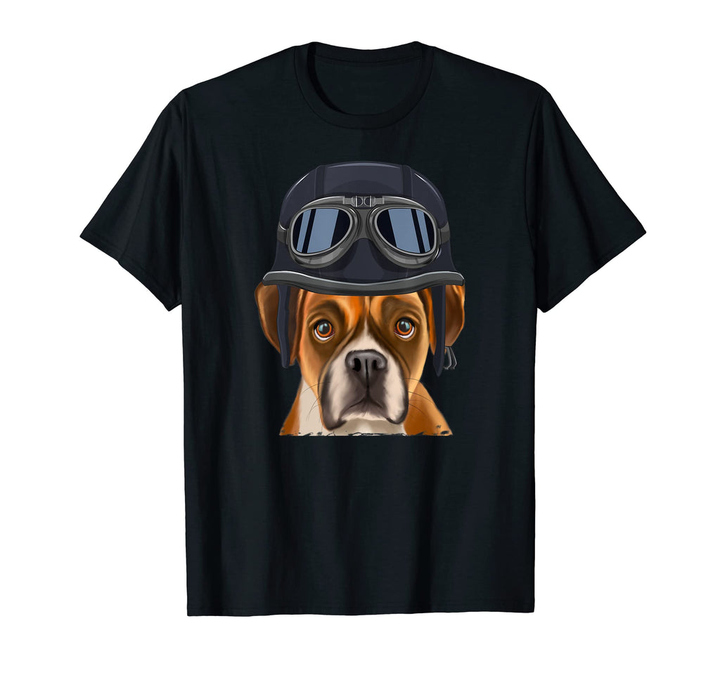 Funny Motorcycle Helmet Boxer T-Shirt - Casual Everyday Wear Men Women - T-Shirt, Sweatshirt, Hoodie