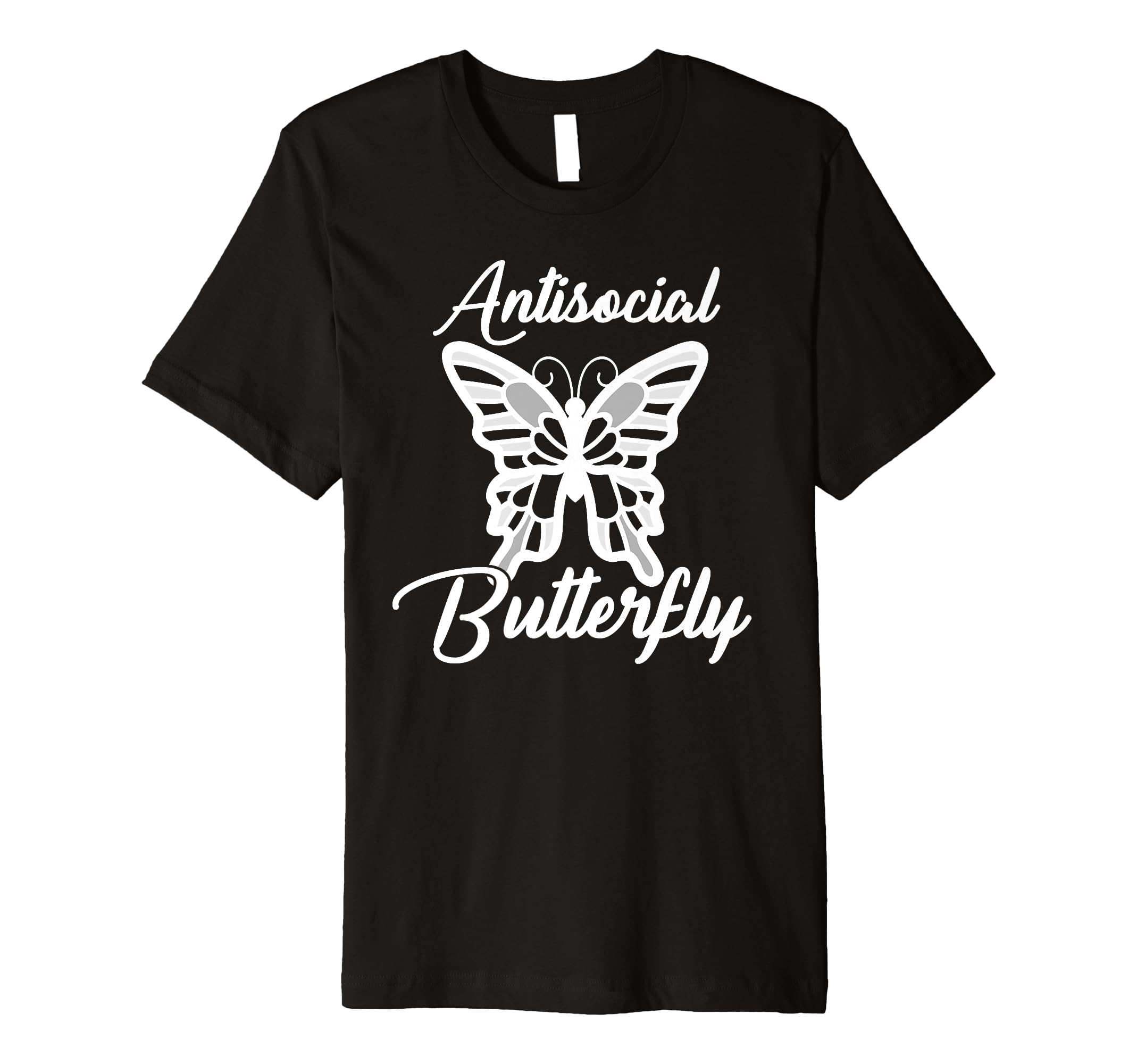 Antisocial Butterfly T-Shirt - Graphic Print Unisex - T-Shirt, Sweatshirt, Hoodie