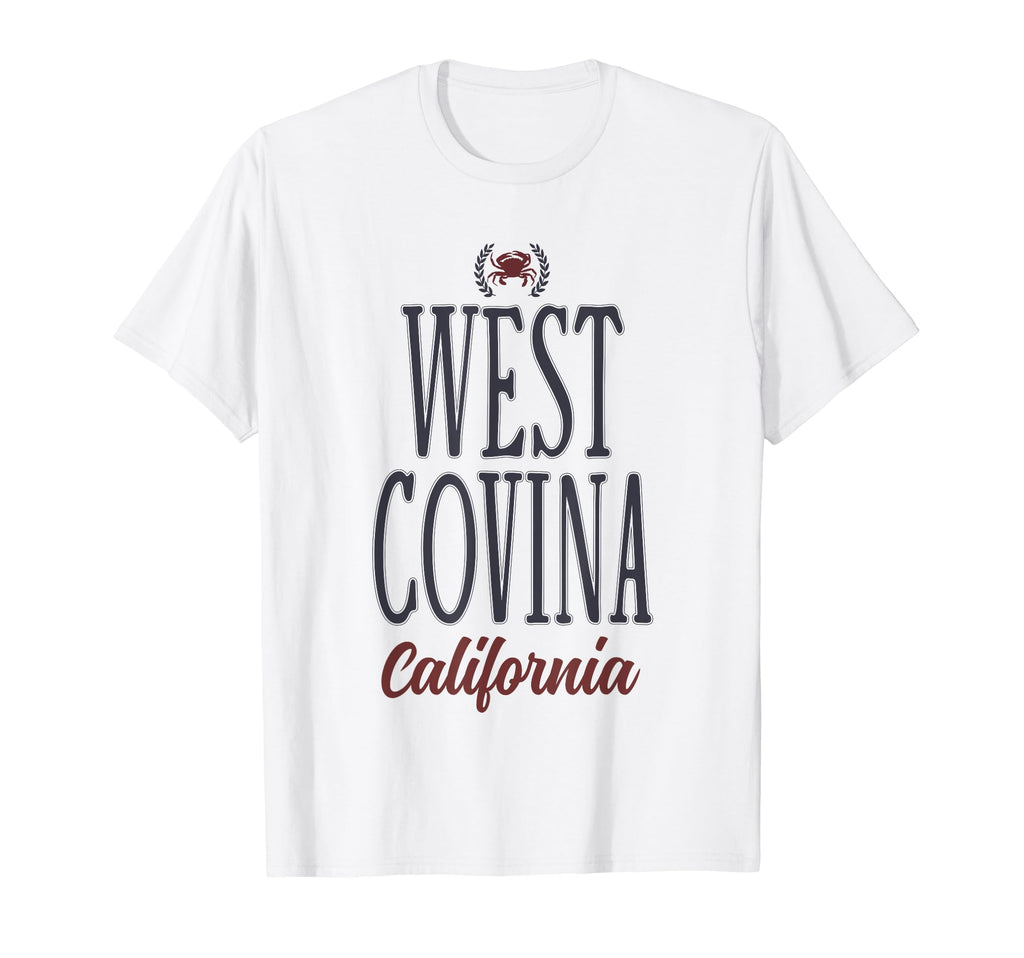 West Covina California Fl Beach Surf T-Shirt - Minimalist Print for Adults - T-Shirt, Sweatshirt, Hoodie
