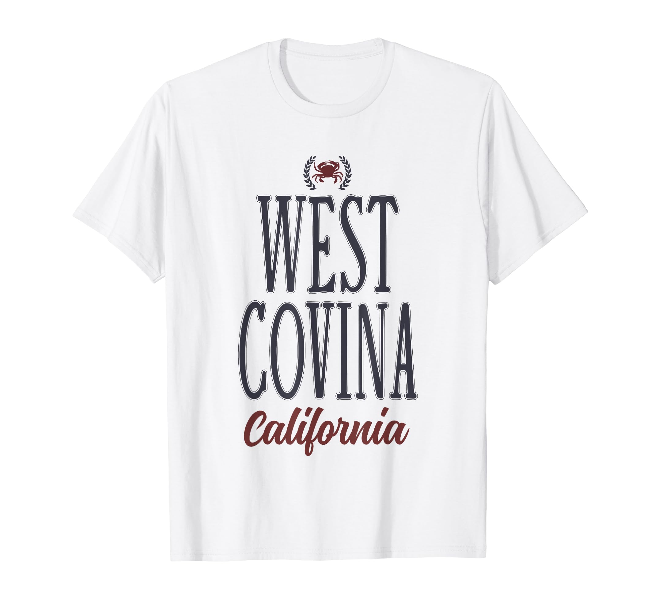 West Covina California Fl Beach Surf T-Shirt - Minimalist Print for Adults - T-Shirt, Sweatshirt, Hoodie
