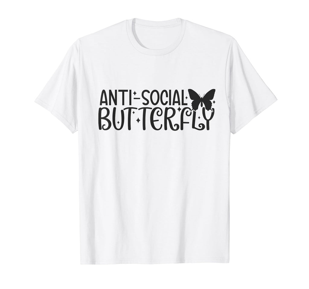 Anti Butterfly Social Shy Introverted T-Shirt - Streetwear Style Unisex - T-Shirt, Sweatshirt, Hoodie