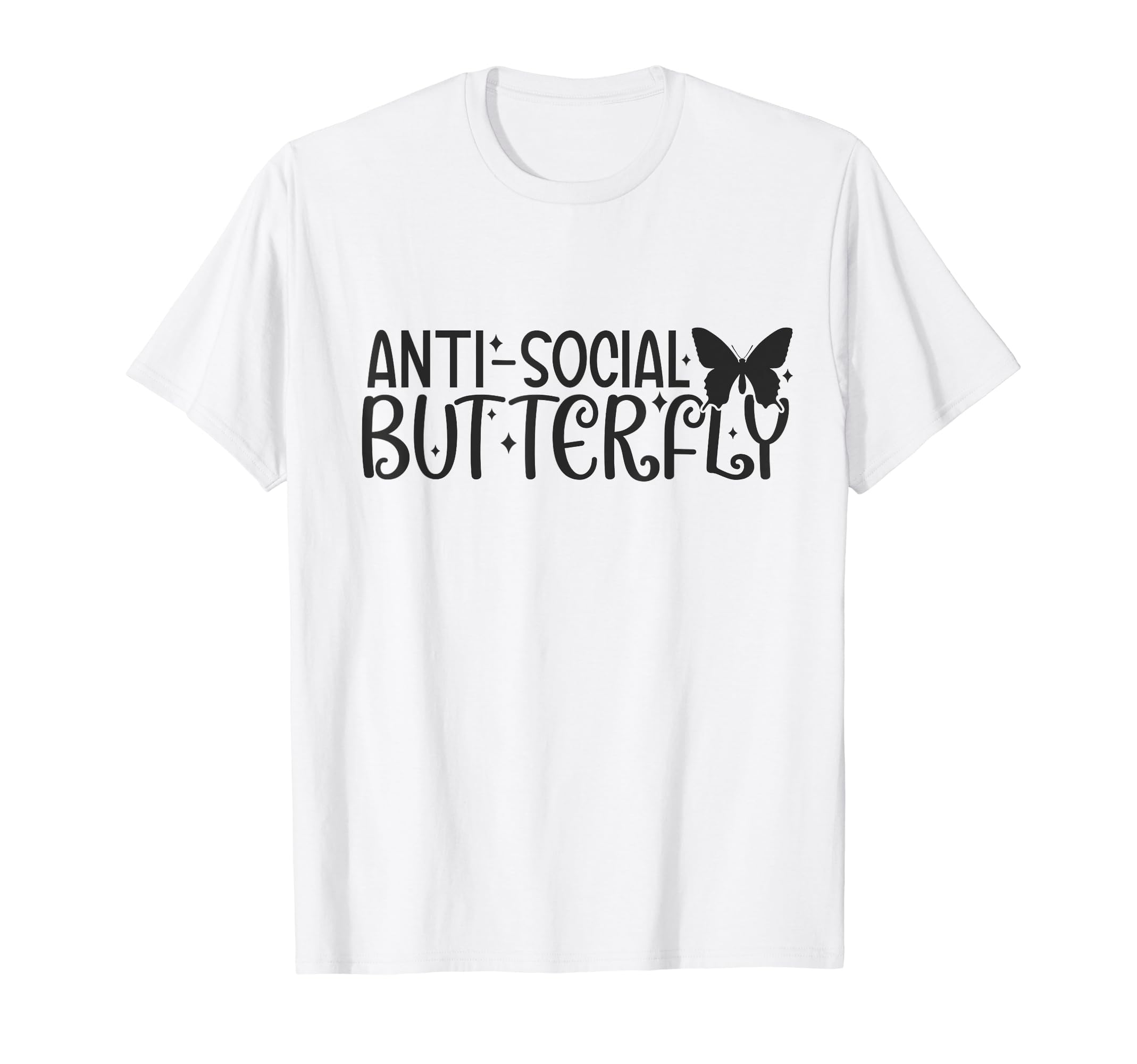 Anti Butterfly Social Shy Introverted T-Shirt - Streetwear Style Unisex - T-Shirt, Sweatshirt, Hoodie