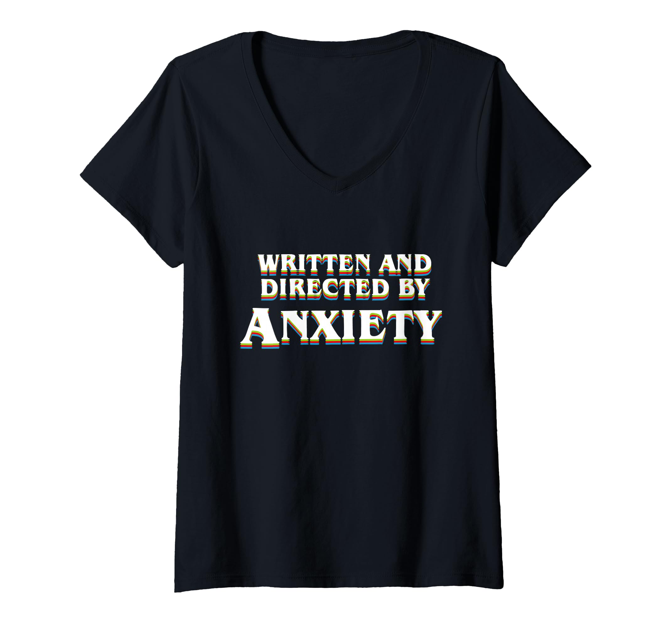 Womens Anxiety Overthinker Written And T-Shirt - Novelty Apparel Unisex - T-Shirt, Sweatshirt, Hoodie