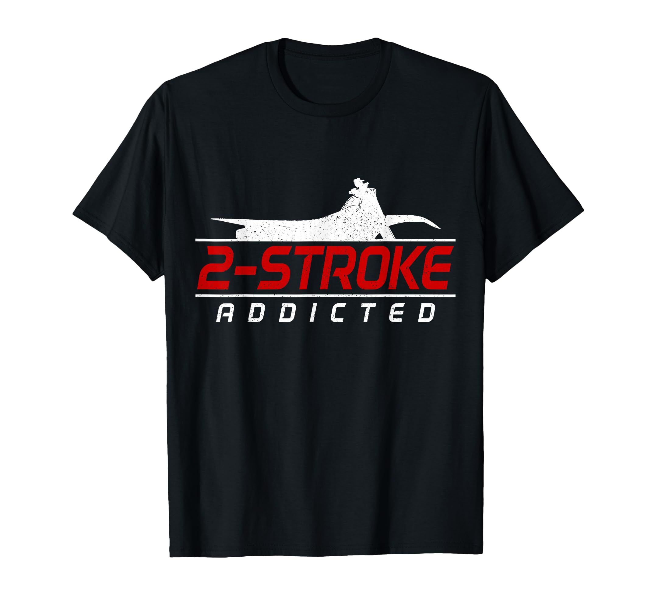 Motocross 2 Stroke Addict Biker T-Shirt - Custom Art Print Unisex - T-Shirt, Sweatshirt, Hoodie