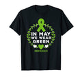 May We Wear Green Mental Health Awareness T-Shirt - Novelty Apparel Unisex - T-Shirt, Sweatshirt, Hoodie