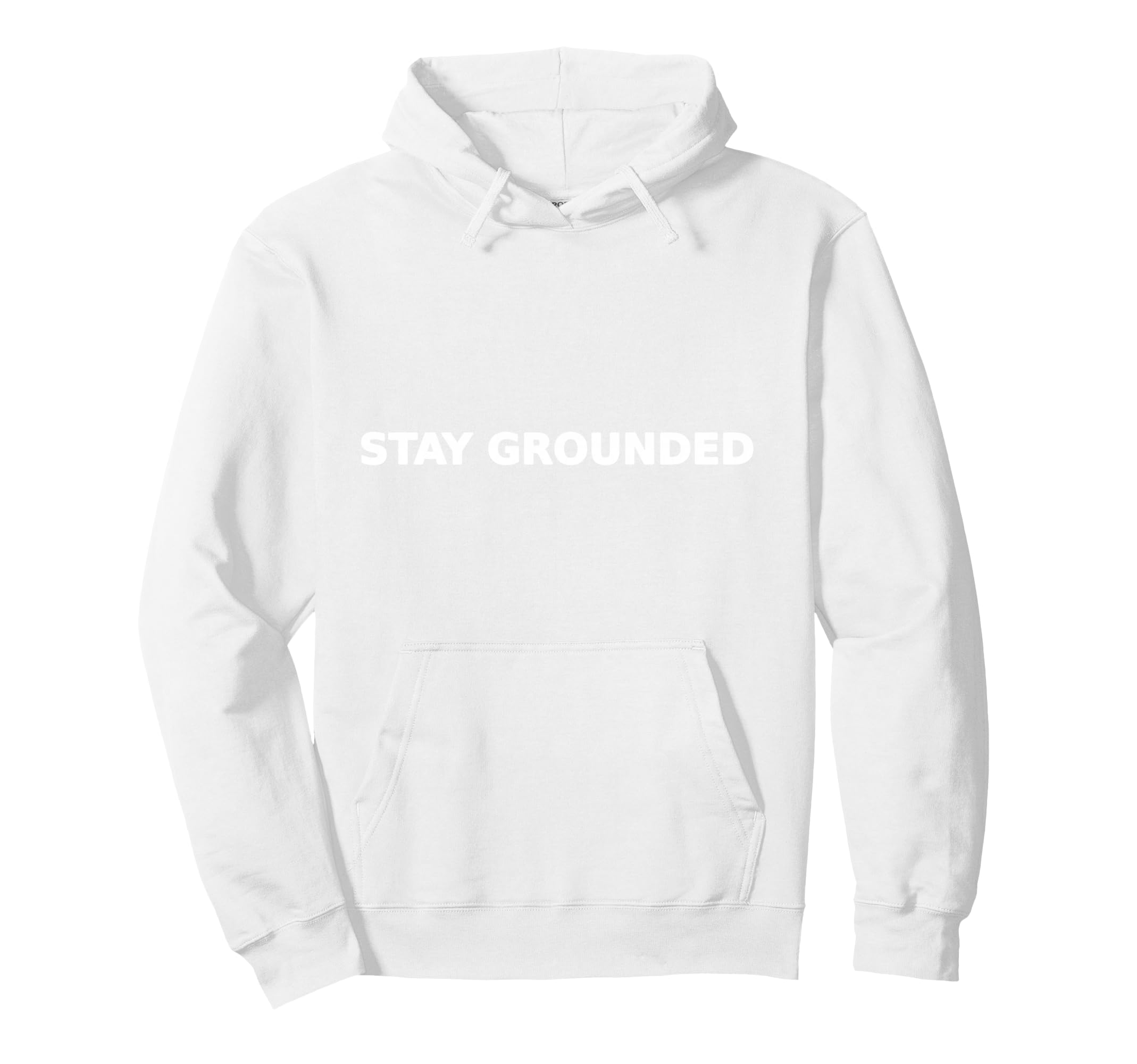 Stay Grounded Balance Typography Hoodie - Novelty Apparel Unisex - T-Shirt, Sweatshirt, Hoodie