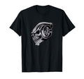 Chrome Turbocharger Skull T-Shirt - Minimalist Print for Adults - T-Shirt, Sweatshirt, Hoodie