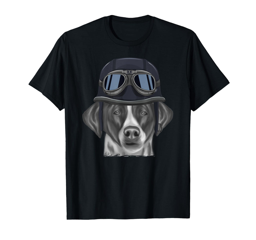 Pointer Wearing Motorcycle Helmet T-Shirt - Streetwear Style Men Women - T-Shirt, Sweatshirt, Hoodie
