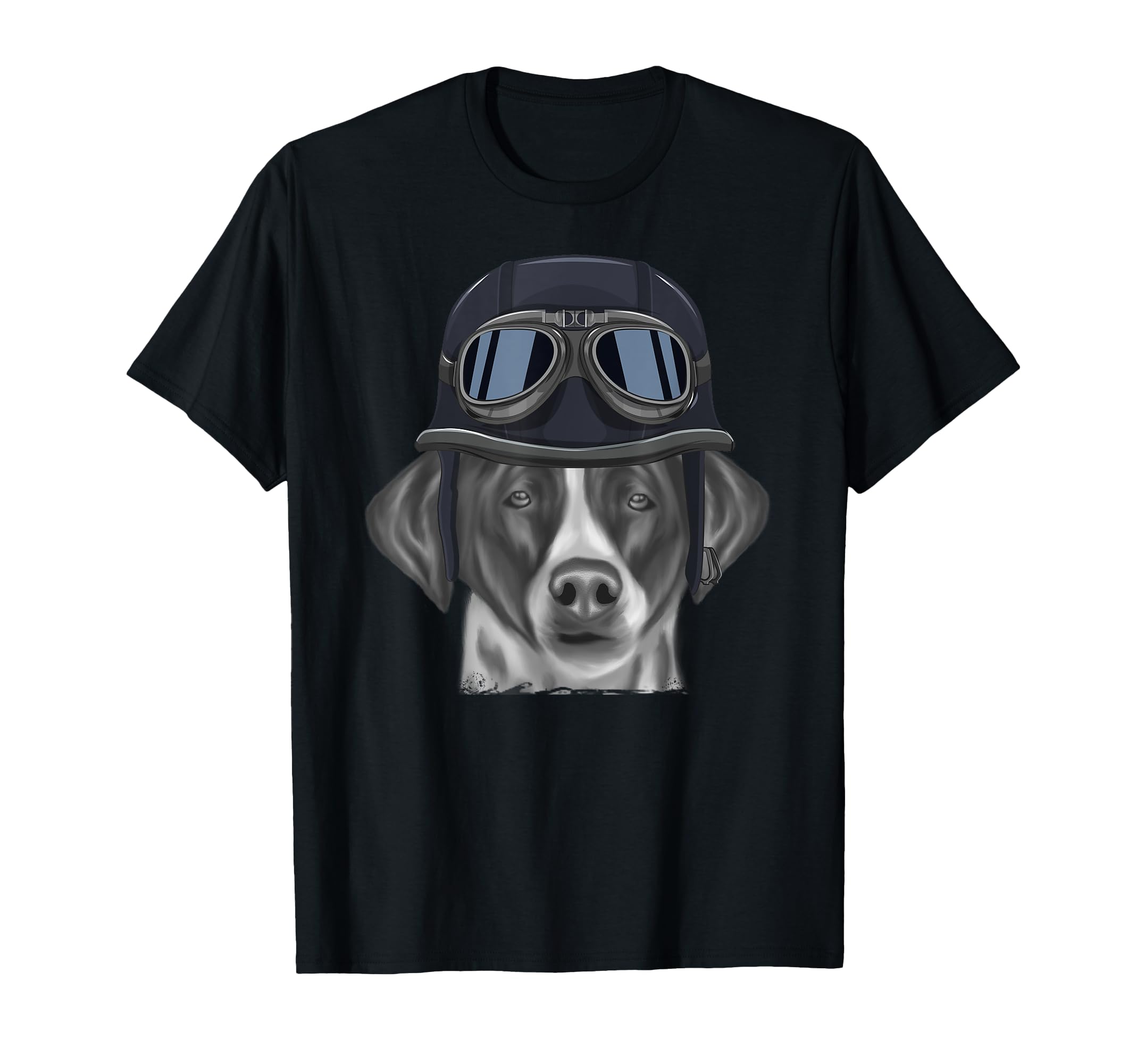 Pointer Wearing Motorcycle Helmet T-Shirt - Streetwear Style Men Women - T-Shirt, Sweatshirt, Hoodie