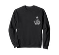 Floral Buddha Pocket Meditation Sweatshirt - Minimalist Print Unisex - T-Shirt, Sweatshirt, Hoodie