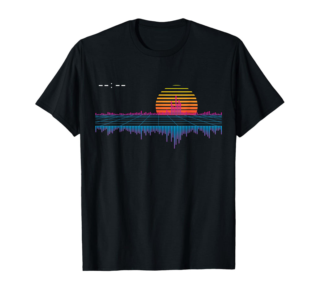 Retrowave Synthwave Vaporwave Sunset T-Shirt - Unique Graphic Men Women - T-Shirt, Sweatshirt, Hoodie