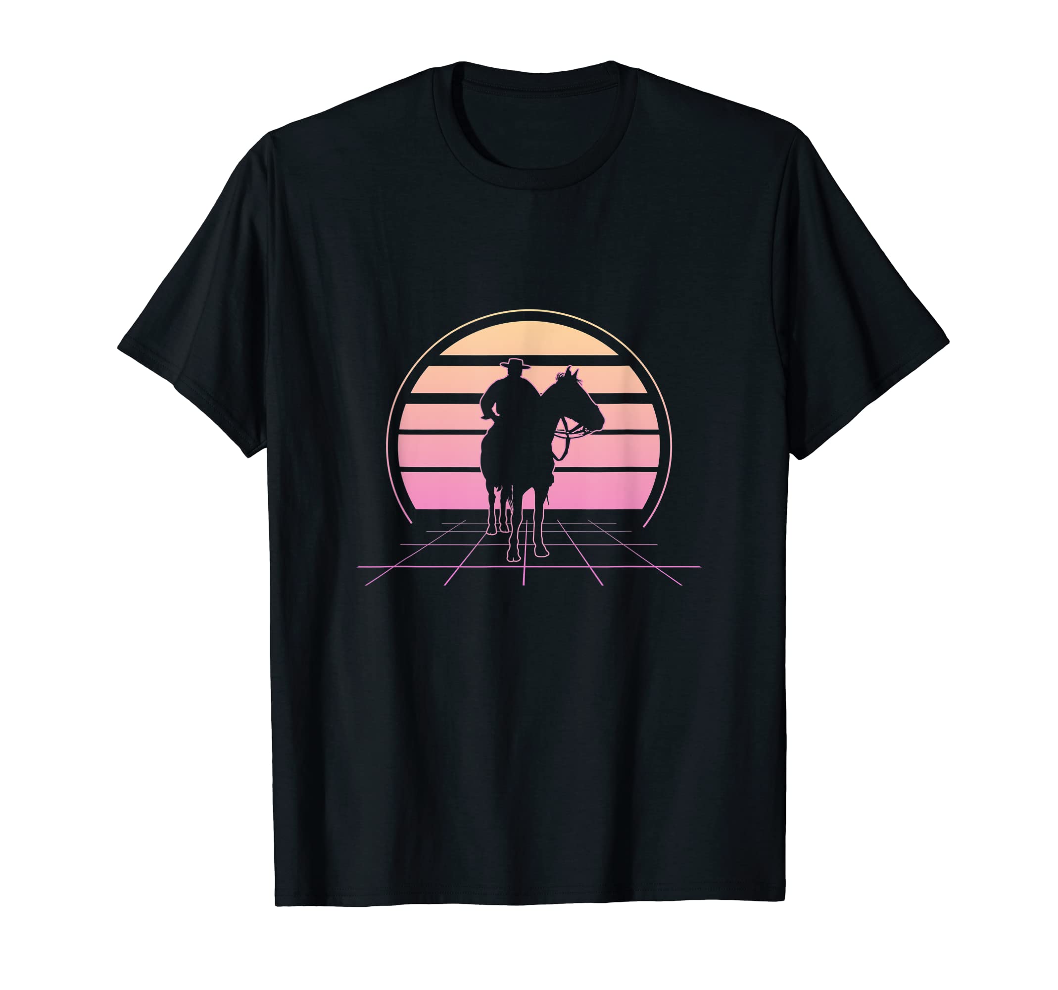 Cowboy Cowgirl Rodeo Horseback T-Shirt - Aesthetic Graphic Men Women - T-Shirt, Sweatshirt, Hoodie