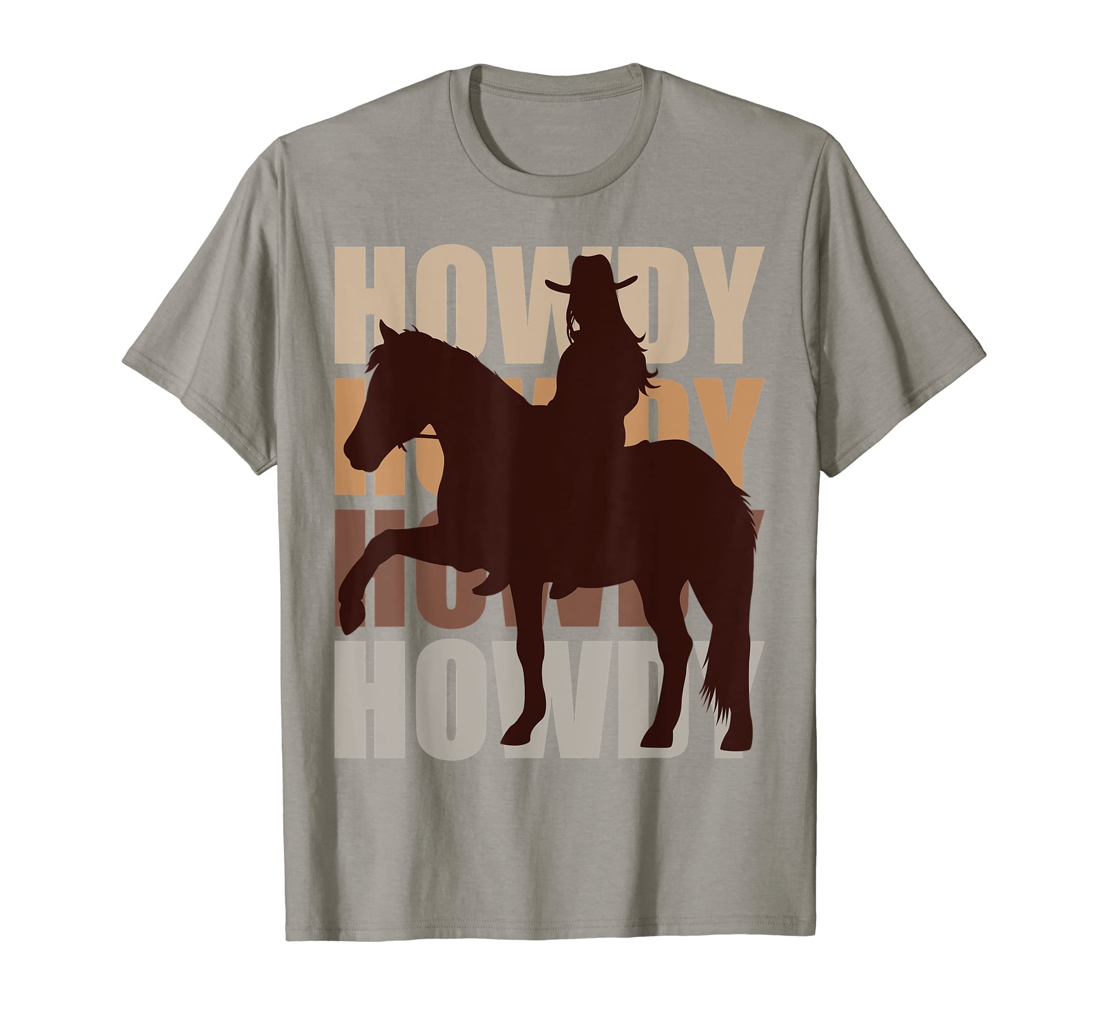 Howdy Cowgirl Horse Western Country T-Shirt - Casual Everyday Wear Unisex - T-Shirt, Sweatshirt, Hoodie
