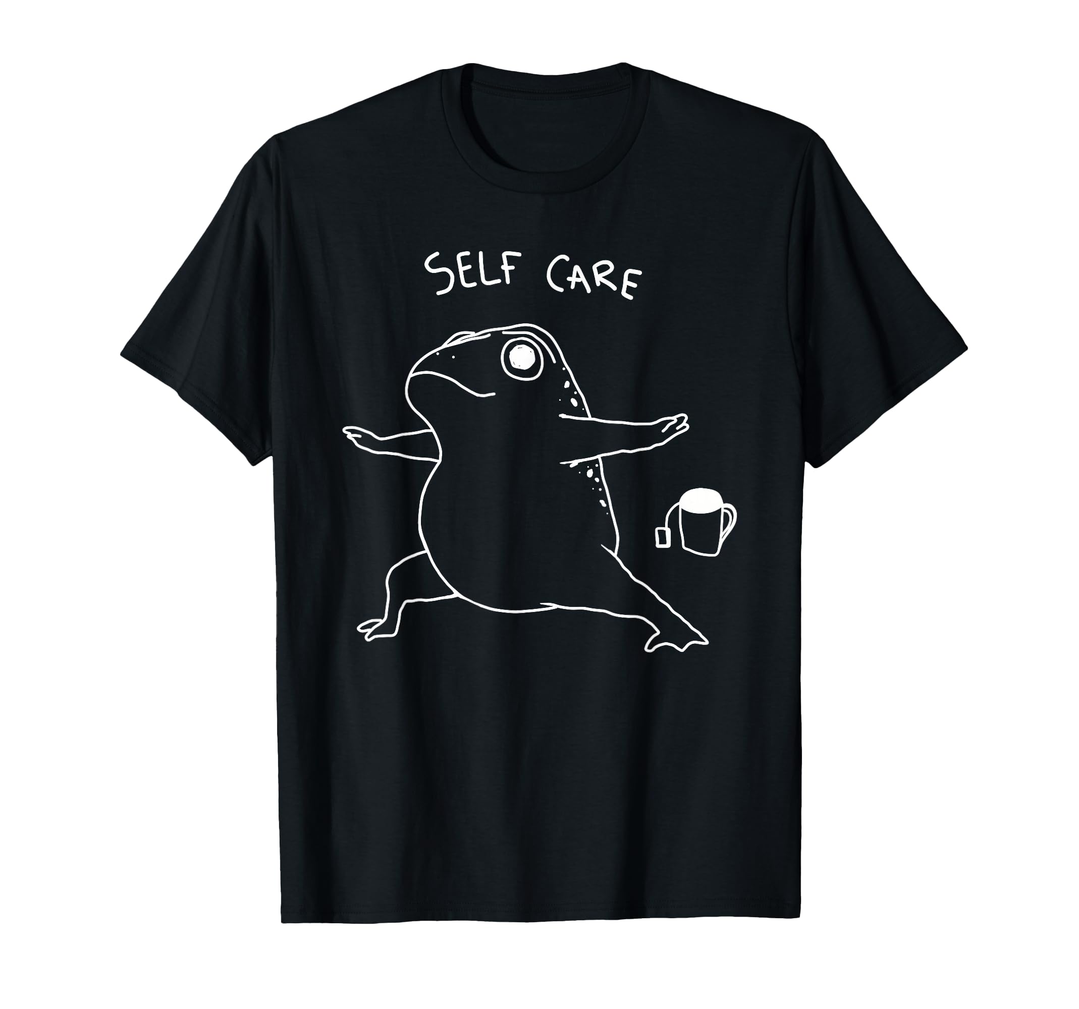 Funny Yoga Self Care Frog Meme T-Shirt - Casual Everyday Wear for Adults - T-Shirt, Sweatshirt, Hoodie