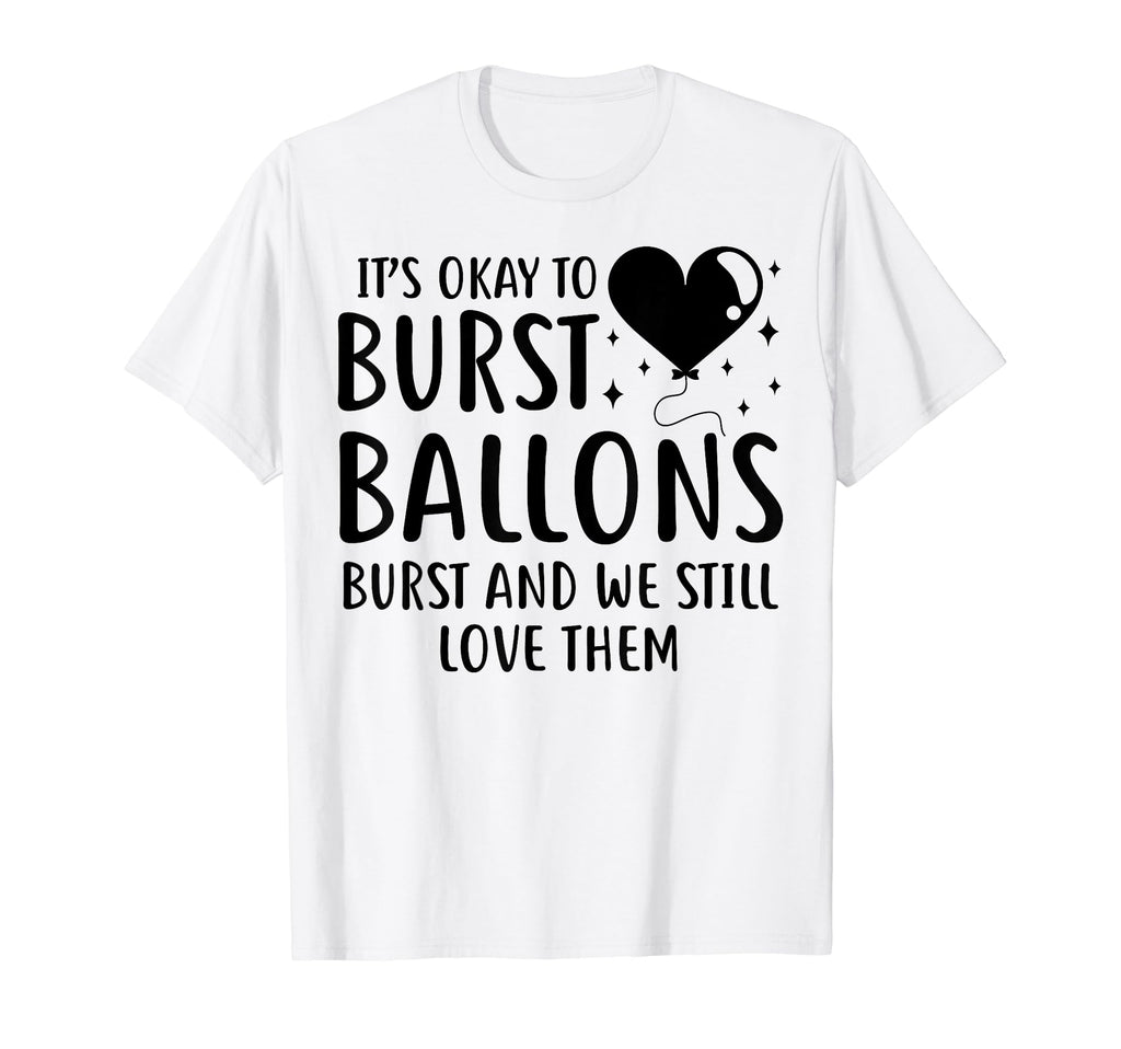 Balloons Burst Depression Mental T-Shirt - Unique Graphic for Adults - T-Shirt, Sweatshirt, Hoodie