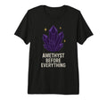 Amethyst Addict Healing Crystal T-Shirt - Novelty Apparel for Adults - T-Shirt, Sweatshirt, Hoodie