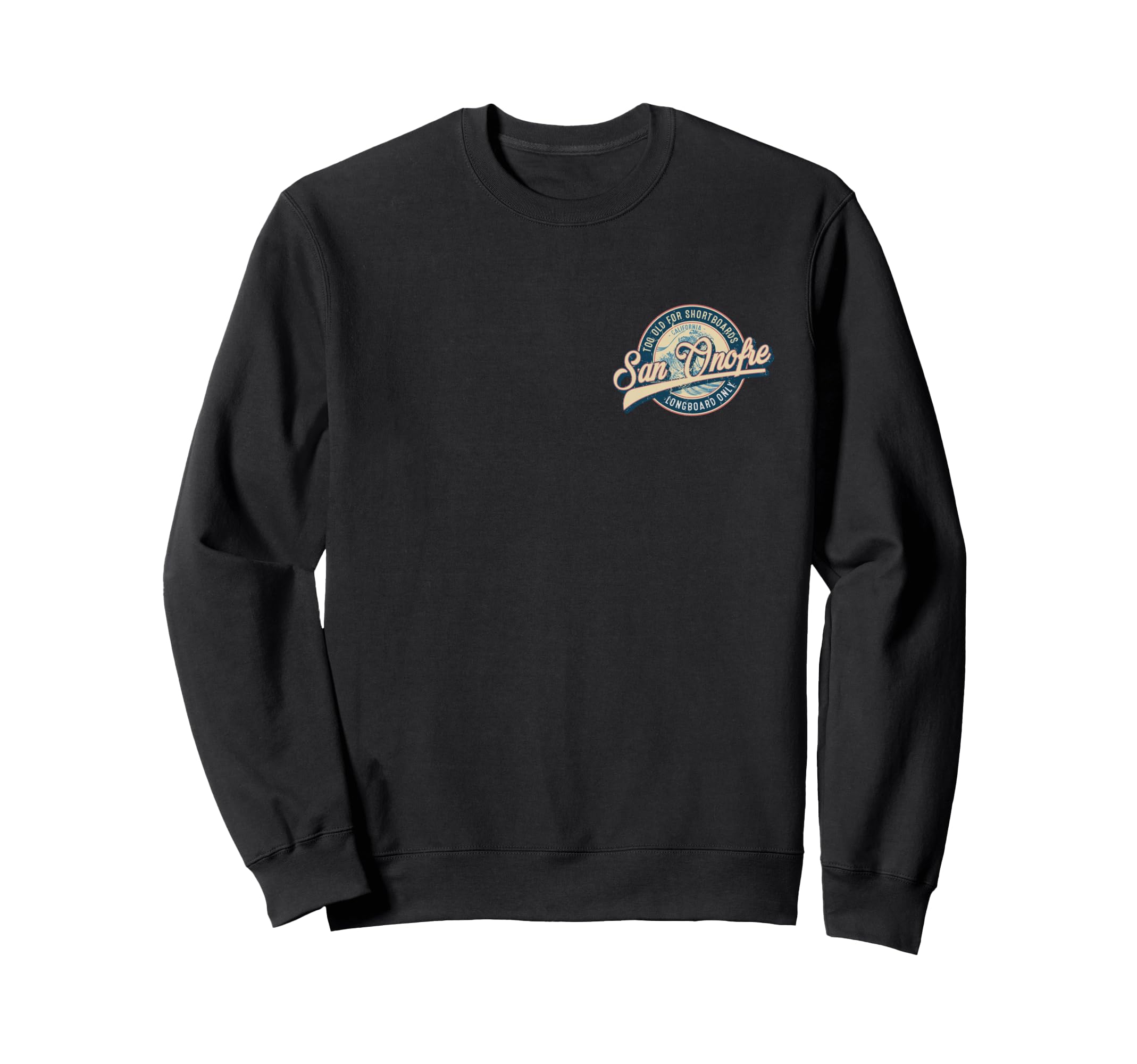 2 Sided San Onofre Longboard Only Sweatshirt - Minimalist Print Men Women - T-Shirt, Sweatshirt, Hoodie