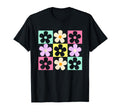 Flower Pattern Groovy Daisy Flower 70S T-Shirt - Custom Art Print Unisex - T-Shirt, Sweatshirt, Hoodie