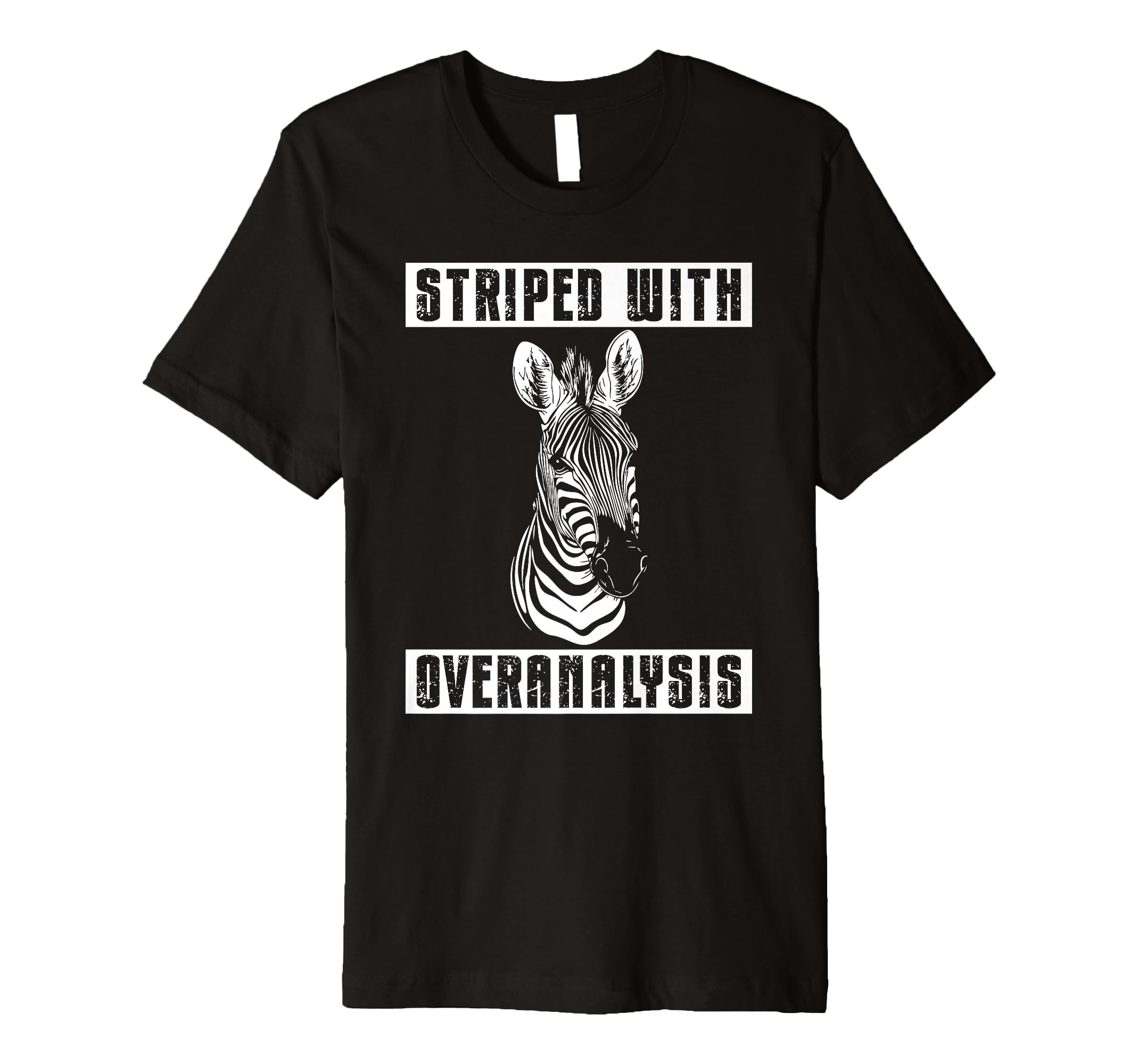 Zebra Overthinkers And Deep Minds T-Shirt - Aesthetic Graphic for Adults - T-Shirt, Sweatshirt, Hoodie