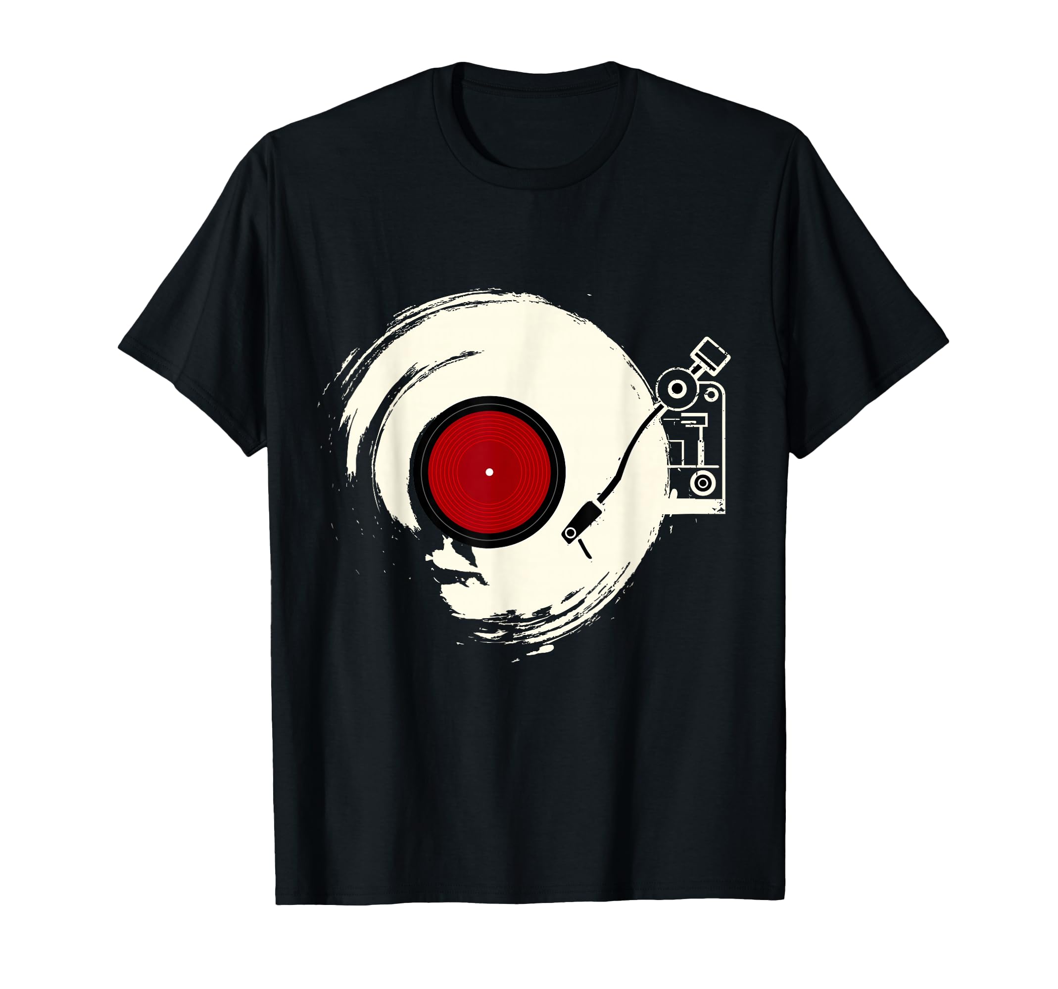 Vinyl Record Player Funny Sketch T-Shirt - Novelty Apparel for Adults - T-Shirt, Sweatshirt, Hoodie