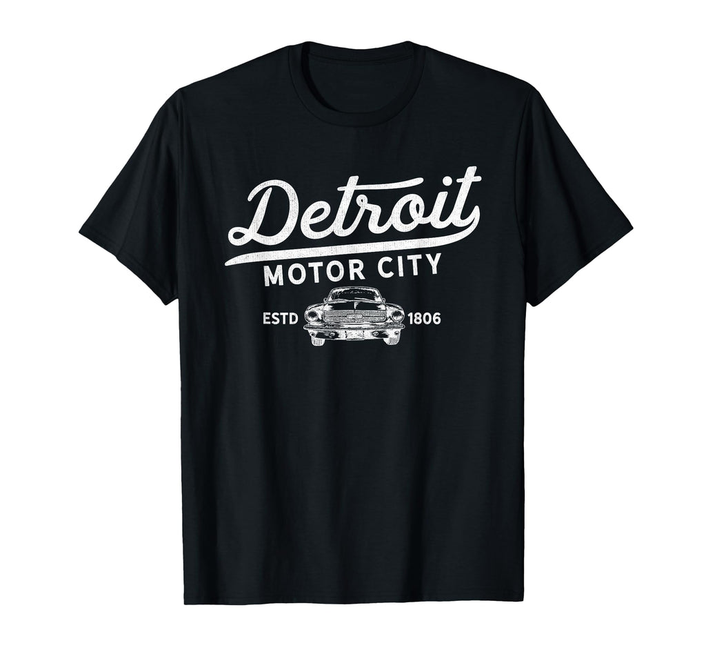 Motor City Muscle Car Detroit T-Shirt - Casual Everyday Wear Unisex - T-Shirt, Sweatshirt, Hoodie